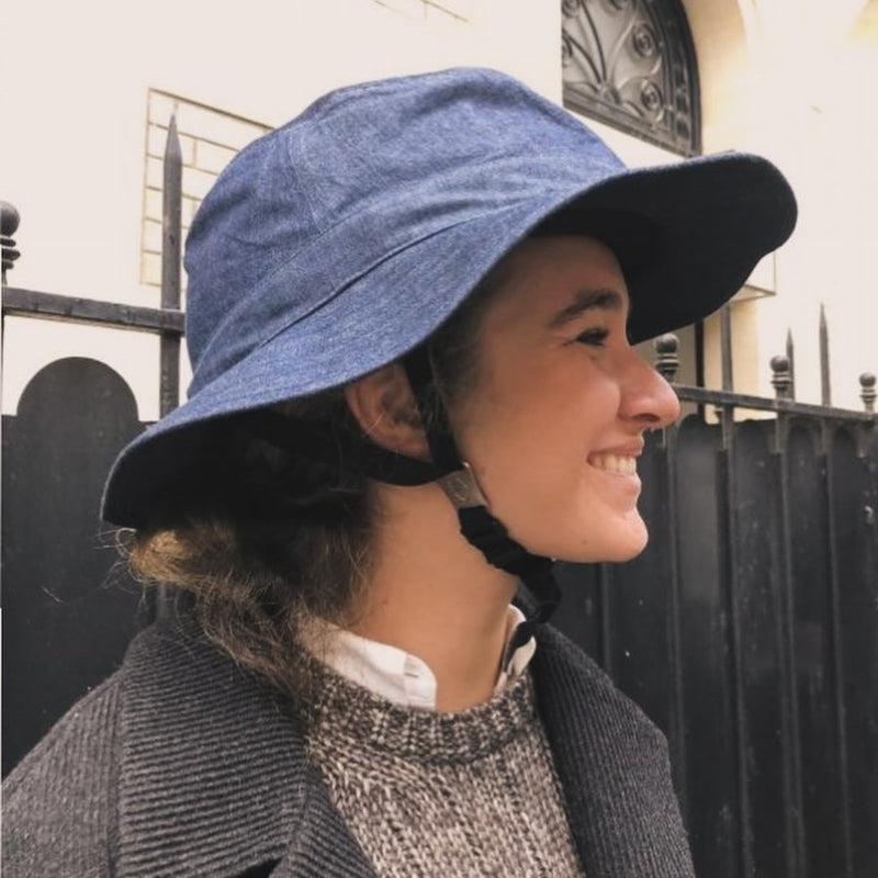 BEG BICYCLES CASQU’ EN VILLE HIS AND HERS DENIM BRIMMED HAT only